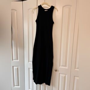 Universal Thread Black Sleeveless Maxi Knit Dress